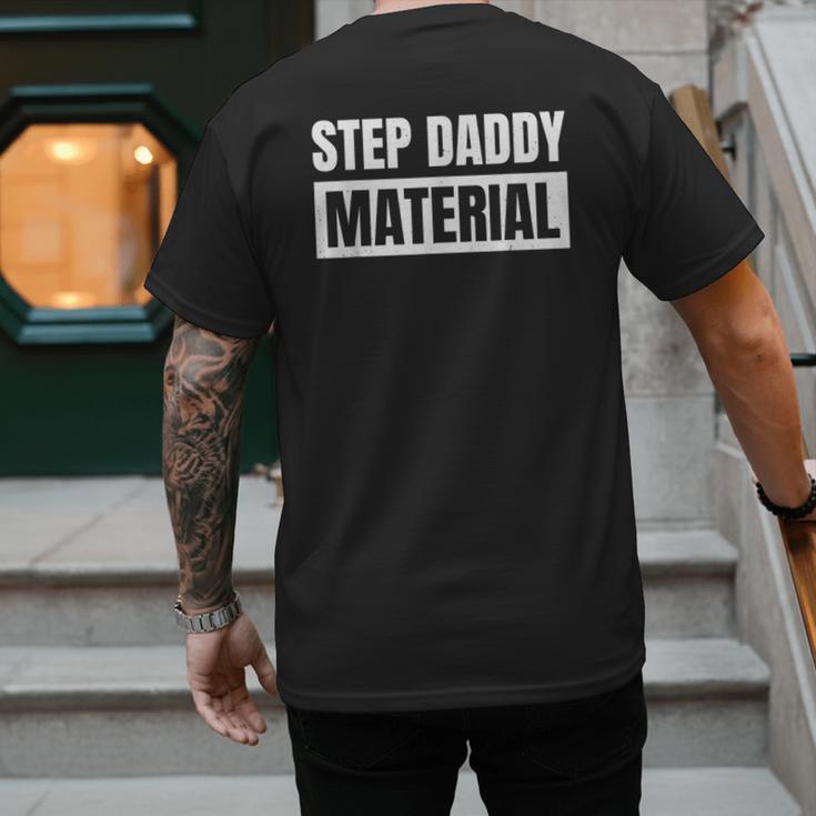 Step Dad Father Family Step Daddy Material -Adults Male Short Sleeve T-Shirt Novelty-T-Shirts Small Men's Back Print T-Shirt
