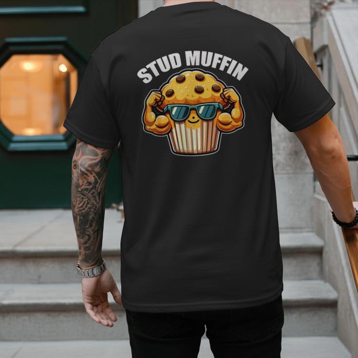 Stud Muffin Muffin Lover Dad Boyfriend Men Boys Men's Back Print T-Shirt