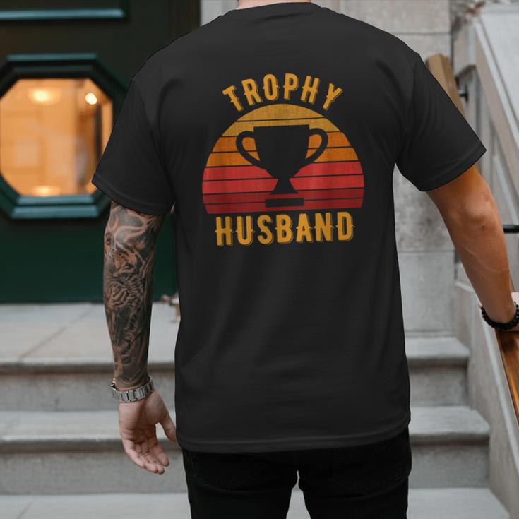 Trophy Husband For Cool Father Or Dad Men's Back Print T-Shirt