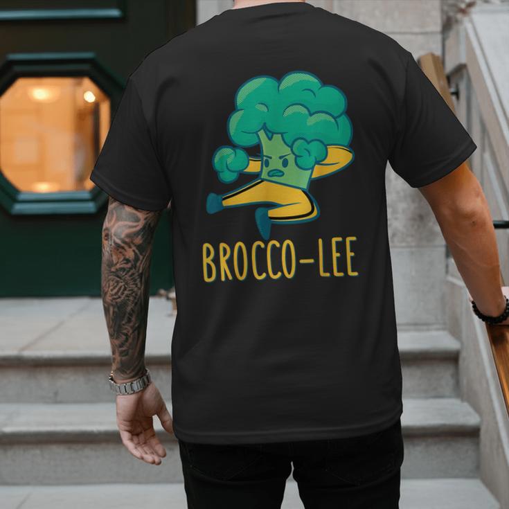 Vegetable Word Game Dad Joke Brocco-Lee Broccoli Men's Back Print T-Shirt