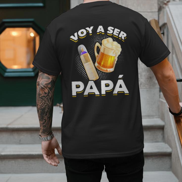 Voy Hacer Papa Ser Papa Voy A Ser Papa Dad To Be In Spanish Men's Back Print T-Shirt