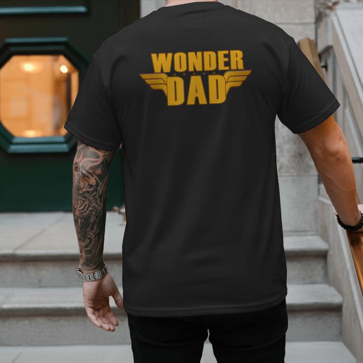 Wonder Dad Shirt Men's Back Print T-Shirt