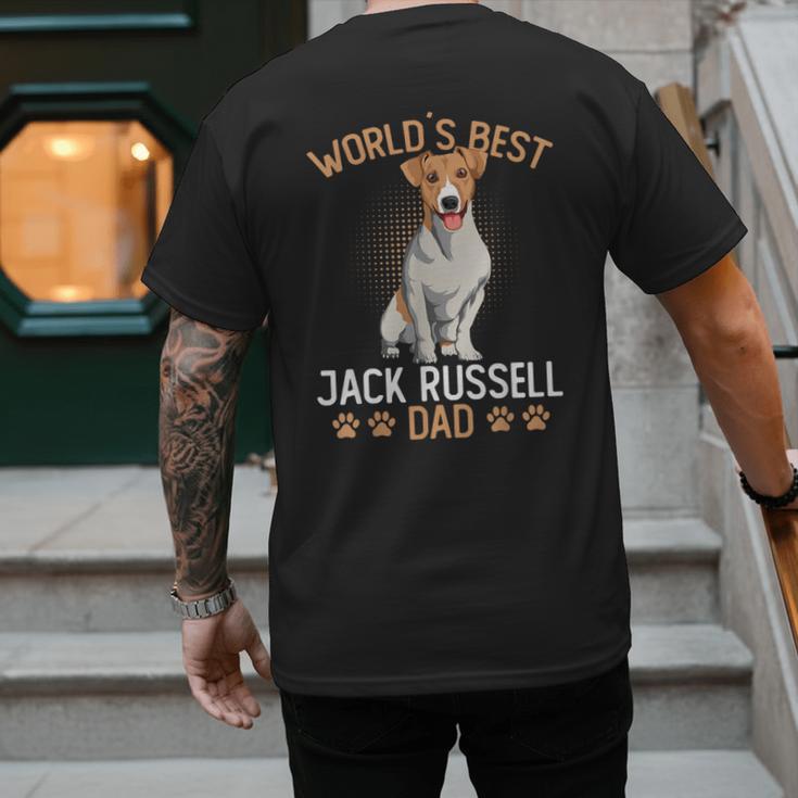 World´s Best Jack Russell Terrier Dad Dog Owner Men Men's Back Print T-Shirt