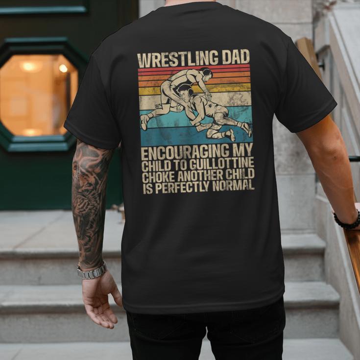 Wrestling Dad Wrestler Wrestling Wrestle Father's Day Men's Back Print T-Shirt Wrestling Dad Wrestler Wrestling Wrestle Father's Day Men's Back Print T-Shirt