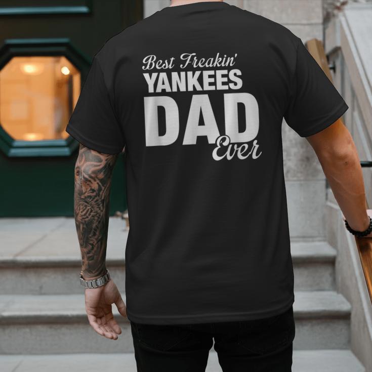 Yankees North Best Freakin' Dad Ever HS Men's Back Print T-Shirt