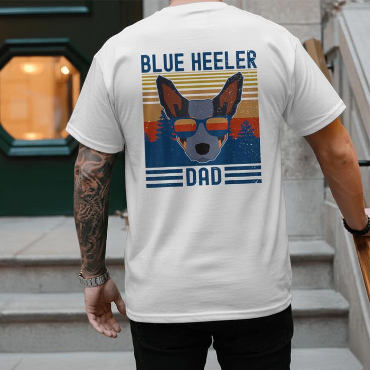 Australian Cattle Dog Blue Heeler Dad Men's Back Print T-Shirt