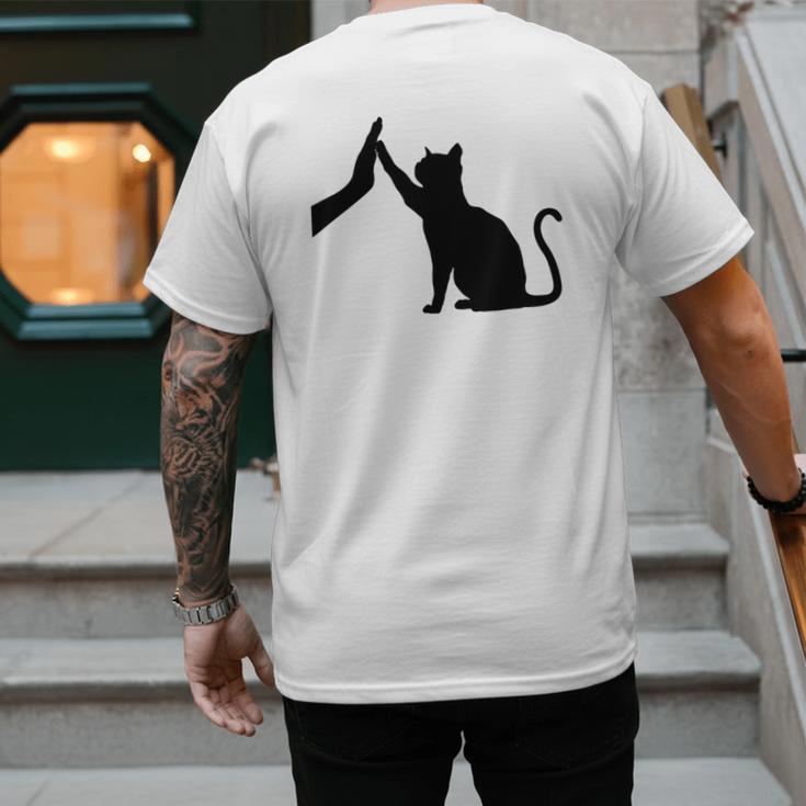 Cat Lover Cat Mom Cat Dad Men Women & Kids Cute Cat Men's Back Print T-Shirt