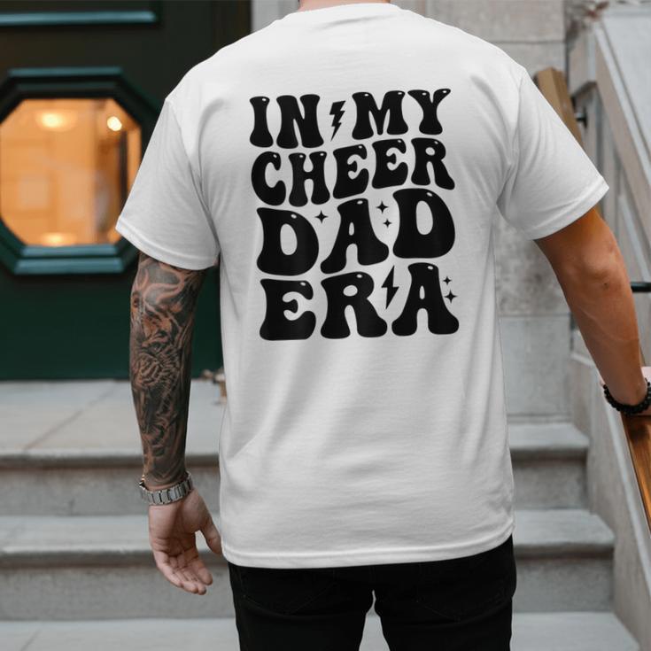 In My Cheer Dad Era Cheerleader Dad Sports Groovy Men's Back Print T-Shirt