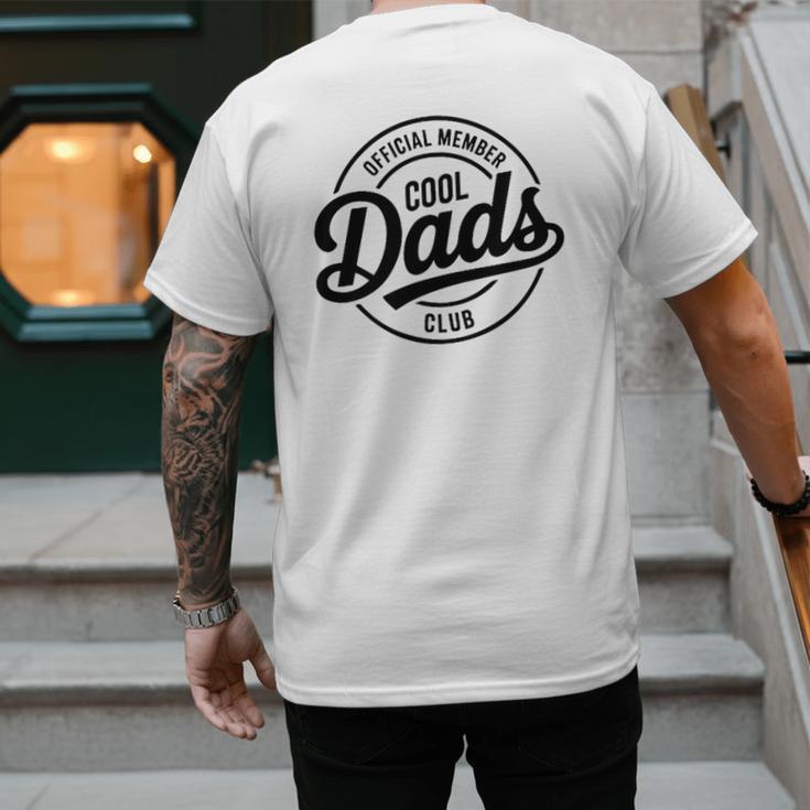 Cool Dads Club Father's Day From Daughter Son Best Dad Ever Men's Back Print T-Shirt