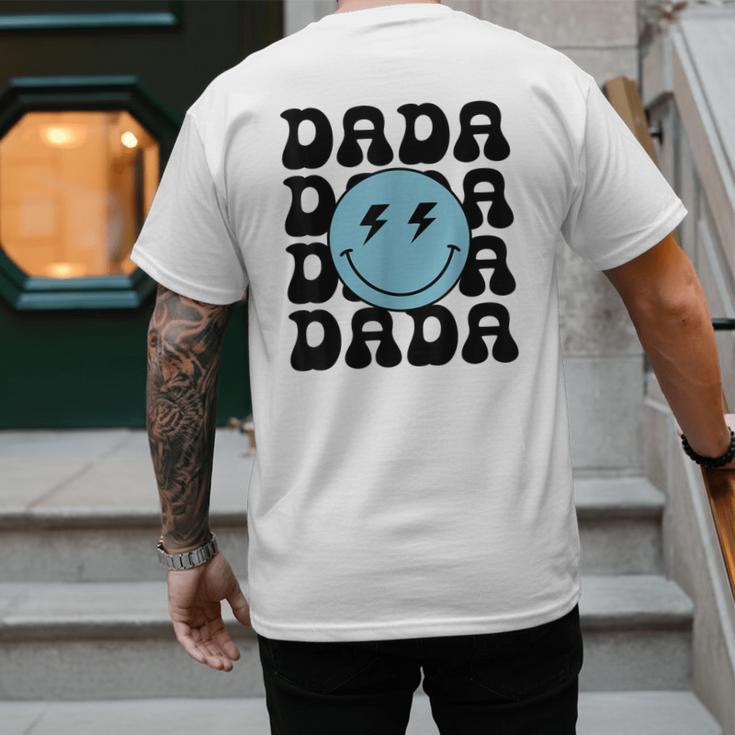 Dada One Happy Dude 1st Birthday Family Matching Men's Back Print T-Shirt
