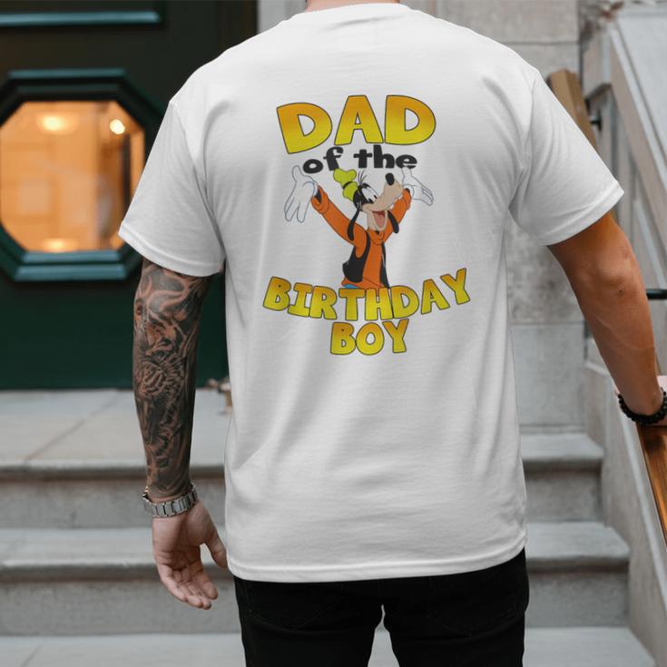 Disney Mickey & Friends Goofy Dad Of The Birthday Boy Men's Back Print T-Shirt