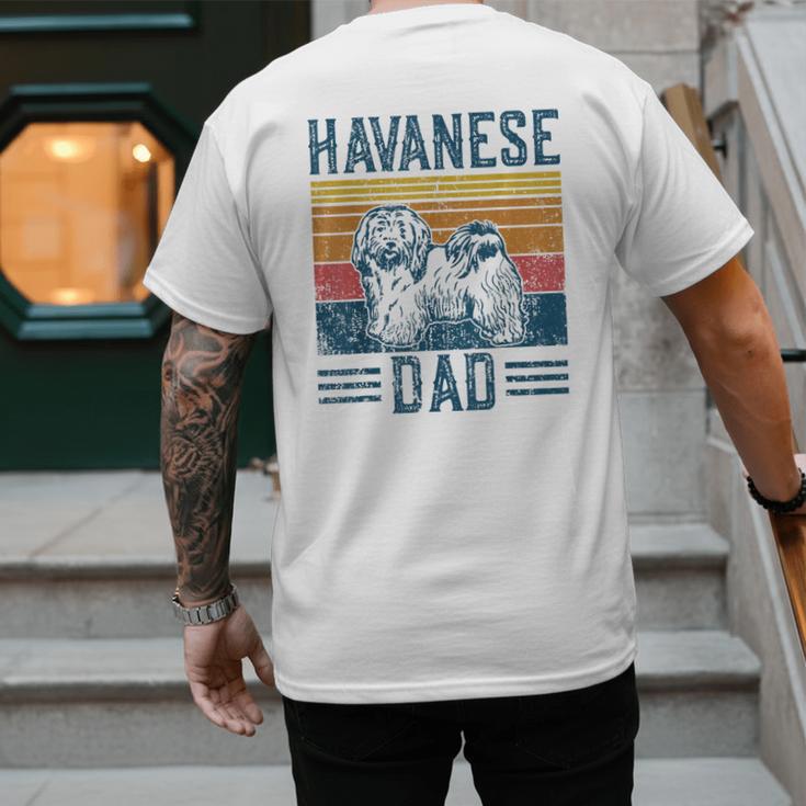 Dog Havanese Dad Vintage Havanese Dad Men's Back Print T-Shirt