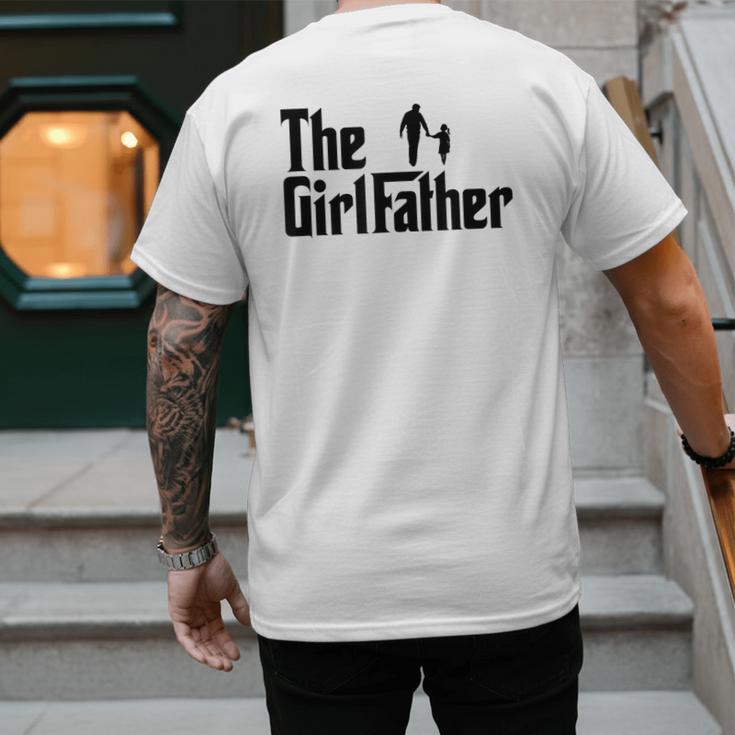 The Girl Father Dad Of Girls Daddy Daughter Men's Back Print T-Shirt