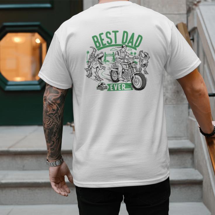 Jurassic World Best Dad Ever Men's Back Print T-Shirt