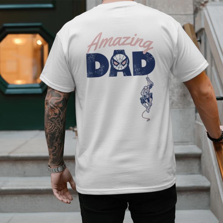 Marvel Spider-Man Father's Day Amazing Dad Retro Men's Back Print T-Shirt