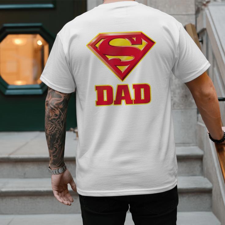 Superman Super Dad Men's Back Print T-Shirt Superman Super Dad Men's Back Print T-Shirt