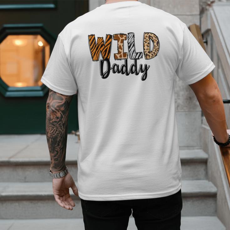 Wild Daddy Zoo Born Two Be Wild B-Day Safari Jungle Animal Men's Back Print T-Shirt