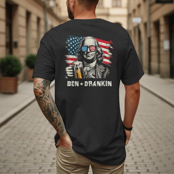 4th Of July Franklin Ben Drankin American Dad Men Women Men's Back Print T-Shirt