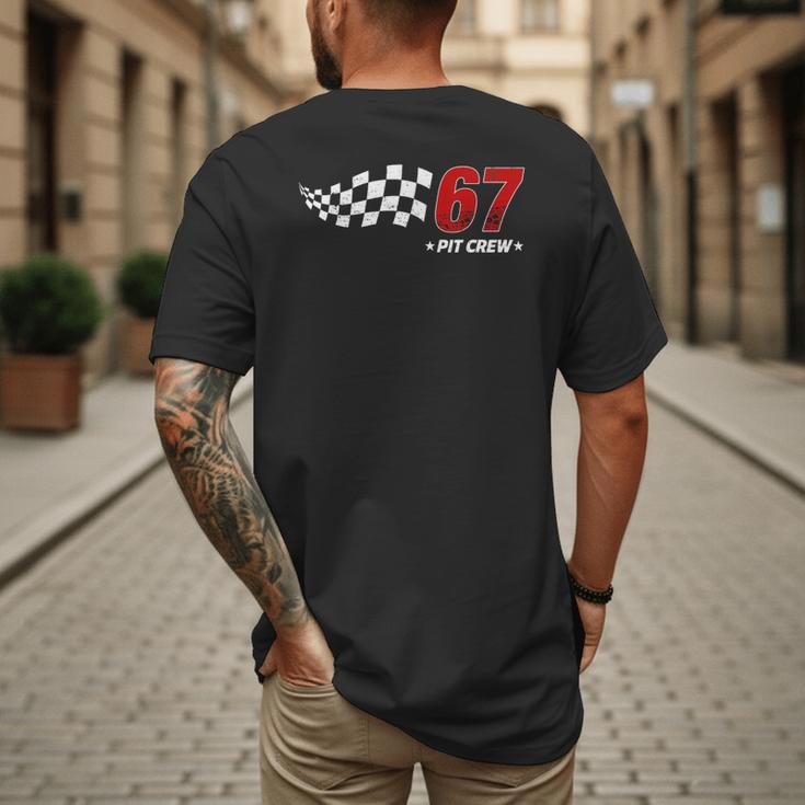 67 Pit Crew Six Seven Racing Birthday Race Car For Dad Mom Men's Back Print T-Shirt 67 Pit Crew Six Seven Racing Birthday Race Car For Dad Mom Men's Back Print T-Shirt