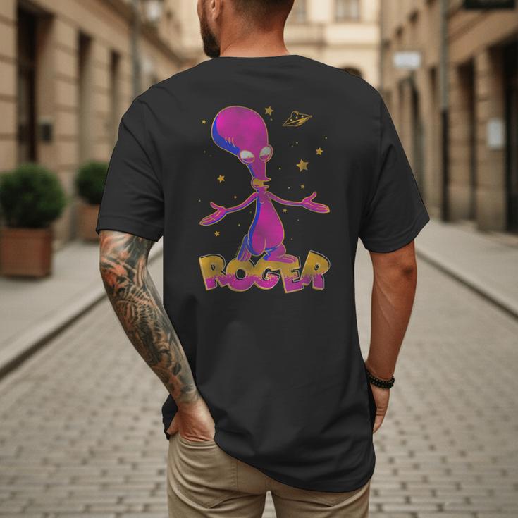 American Dad Outer Space Roger Cartoon Men's Back Print T-Shirt