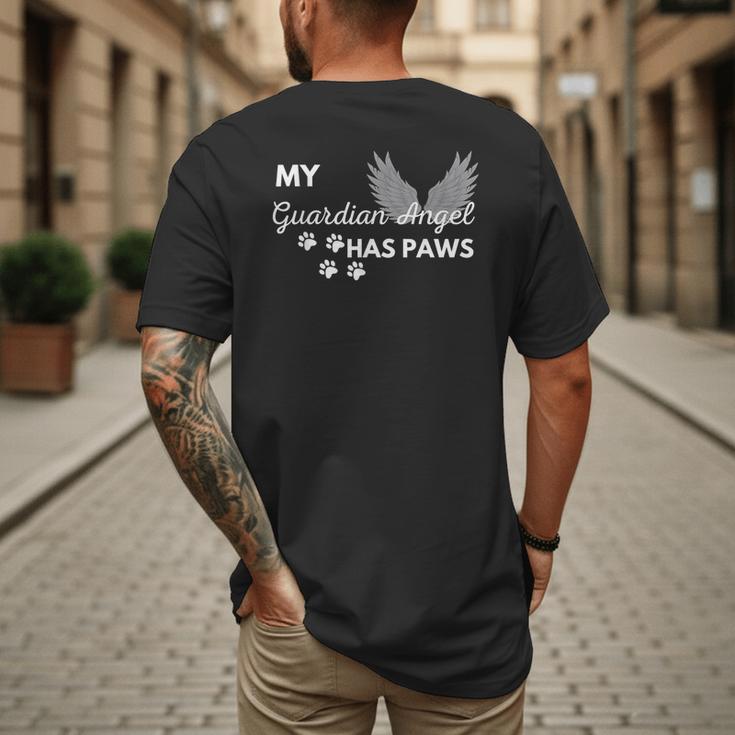 My Angel Has Paws Shirt Pet Memorial Cat Dog Dad Mom Men Women Girls Kids Men's Back Print T-Shirt