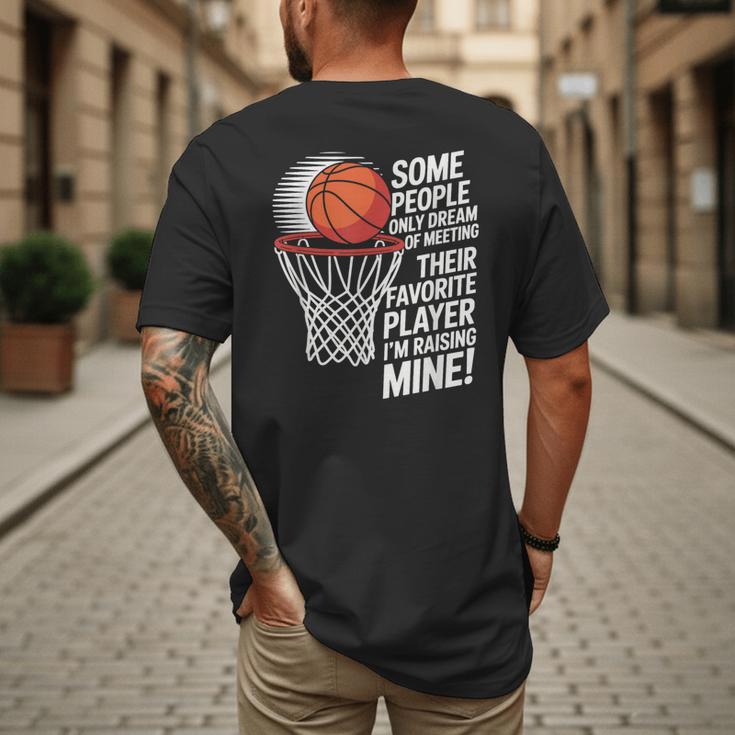 Basketball Mom Or Dad Basketball Parent Men's Back Print T-Shirt