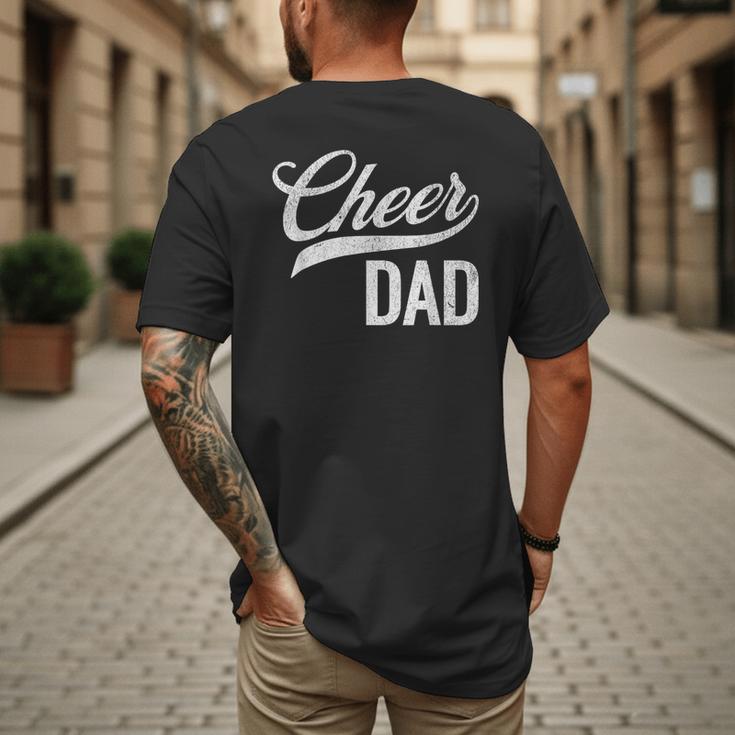 Cheer Dad Green Cheerleading Matching Parents Men's Back Print T-Shirt