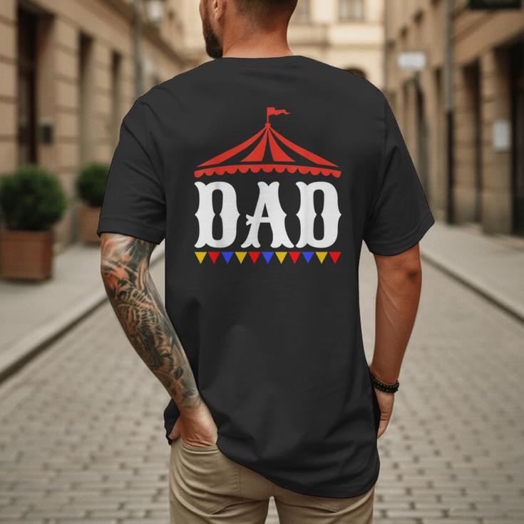Circus Dad Of The Birthday Boy & Girl Carnival Family Outfit Men's Back Print T-Shirt