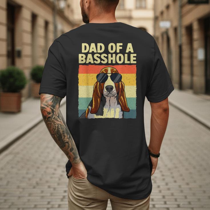 Cool Basset Hound For Men Dad Dog Basset Hound Lovers Men's Back Print T-Shirt