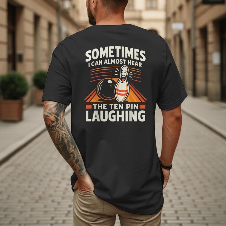 Cool Bowling Men Dad Bowler Fun Crazy Best Bowling Men's Back Print T-Shirt Cool Bowling Men Dad Bowler Fun Crazy Best Bowling Men's Back Print T-Shirt