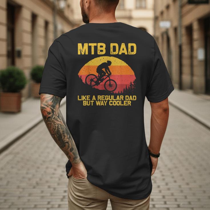 Cool Mountain Biking For Dad Father Biker MTB Bicycle Bike Men's Back Print T-Shirt Cool Mountain Biking For Dad Father Biker MTB Bicycle Bike Men's Back Print T-Shirt
