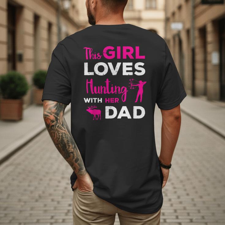 Cute Girls Hunting Dad Daughter Hunting Buddy Hunter Men's Back Print T-Shirt Cute Girls Hunting Dad Daughter Hunting Buddy Hunter Men's Back Print T-Shirt