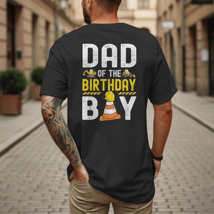 Dad Of The Birthday Boy Construction Worker Bday Men's Back Print T-Shirt