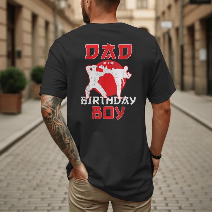 Dad Of The Birthday Karate Taekwondo Boy Martial Arts Men's Back Print T-Shirt Dad Of The Birthday Karate Taekwondo Boy Martial Arts Men's Back Print T-Shirt