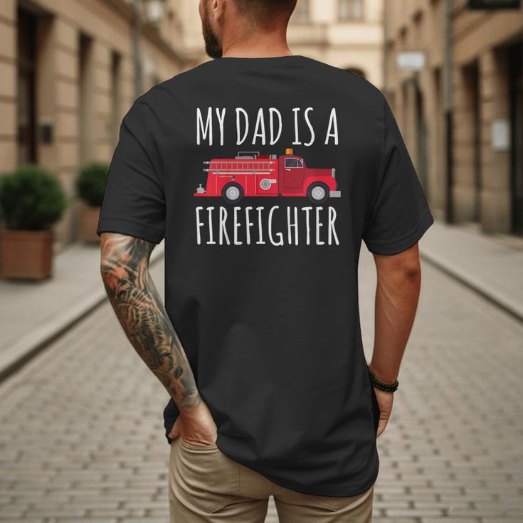 My Dad Is A Firefighter Men's Back Print T-Shirt