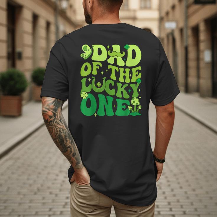 Dad Of The Lucky One Saint Patrick's Day Children Birthday Men's Back Print T-Shirt