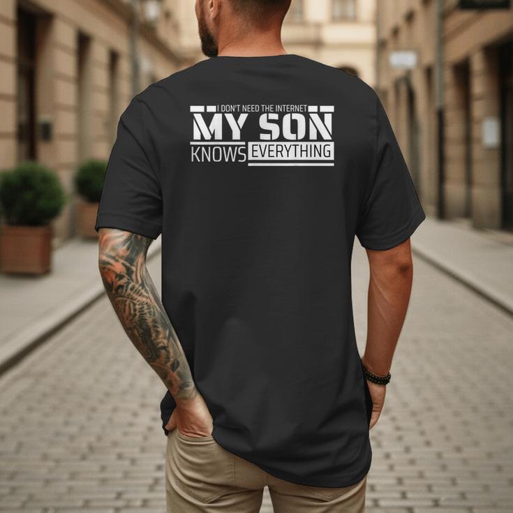 Dad Shirt From Son Men Fathers Day Dad Men's Back Print T-Shirt