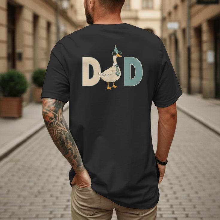 Dad Silly Goose 1st Birthday Family Matching Pocket Men's Back Print T-Shirt