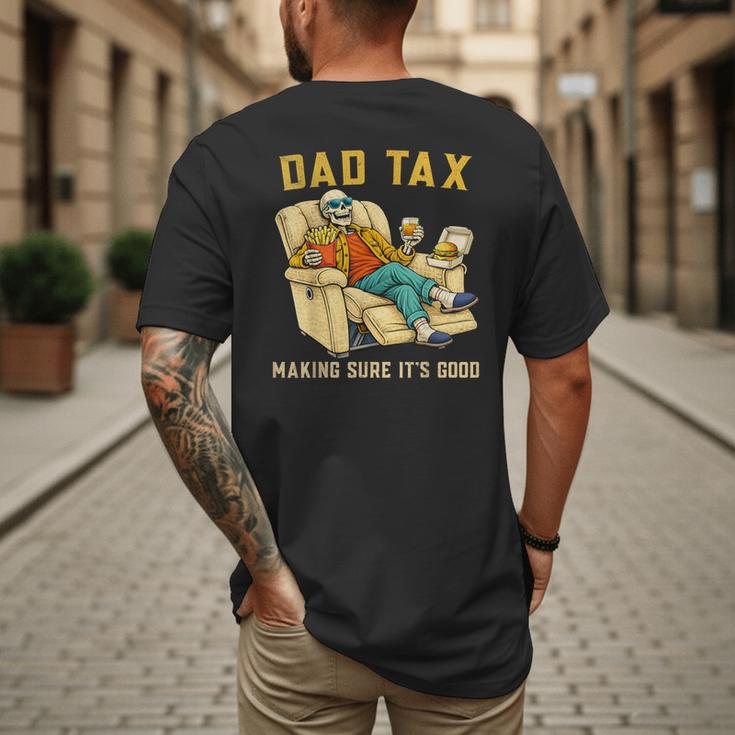 Dad Tax Graphic Tee Fathers Day Men's Back Print T-Shirt