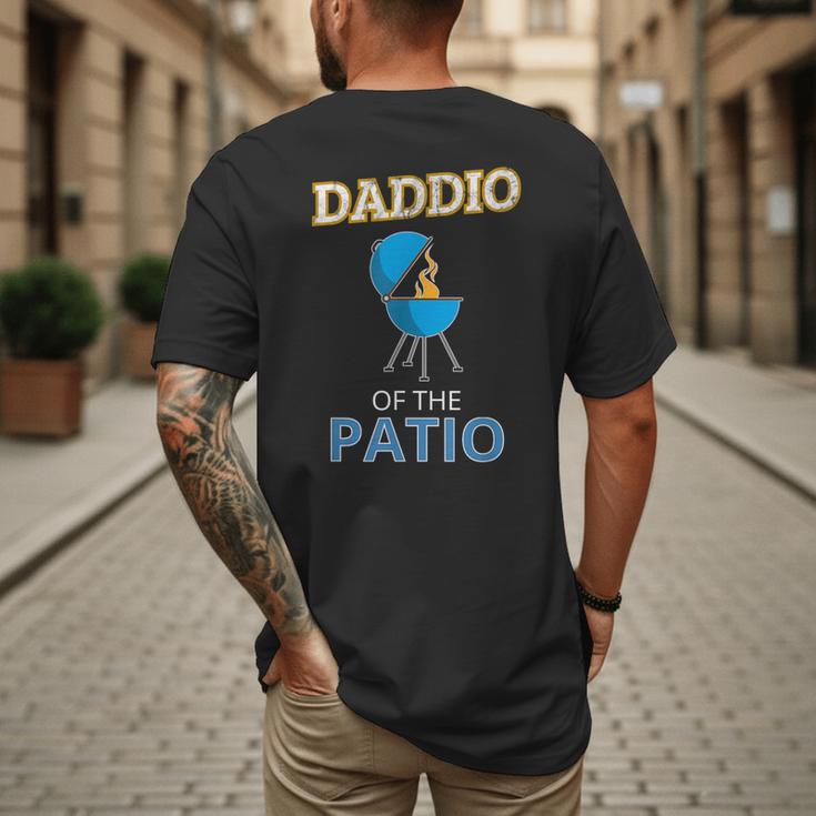 Daddio Of The Patio Fathers Day BBQ Grill Dad Men's Back Print T-Shirt