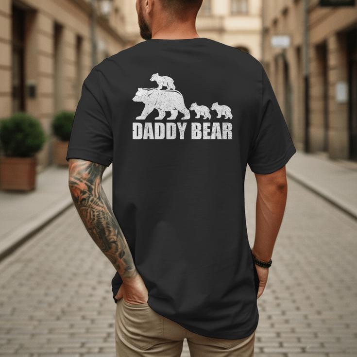 Daddy Bear 3 Cubs Shirt Daddy Bear 3 Kids Tshirt Dad 3 Kids Men's Back Print T-Shirt