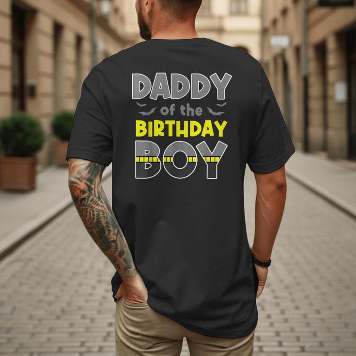 Daddy Of The Birthday Boy Bat Family Party Theme Boys Men's Back Print T-Shirt