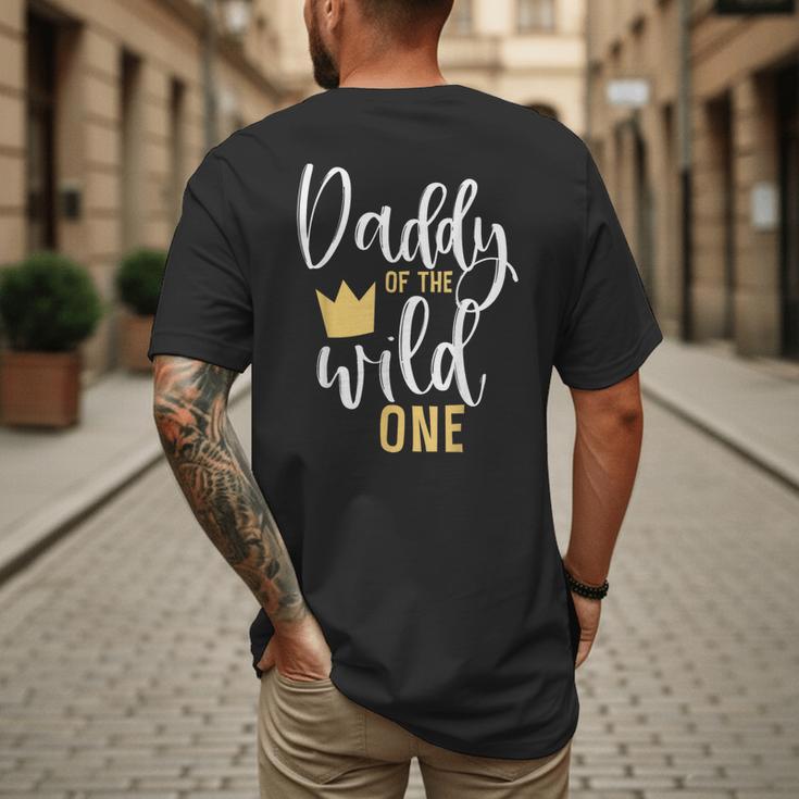 Daddy Of The Wild One Shirt 1st Birthday First Thing Dad Tee Men's Back Print T-Shirt Daddy Of The Wild One Shirt 1st Birthday First Thing Dad Tee Men's Back Print T-Shirt
