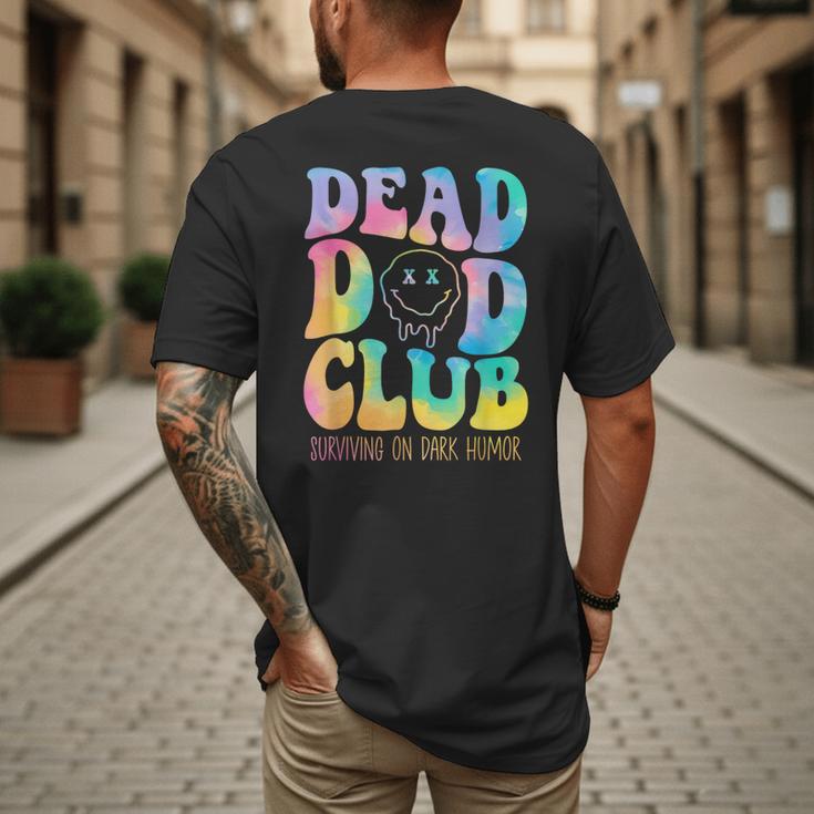 Dead Dad Club Surviving On Dark Humor Hippie Men's Back Print T-Shirt