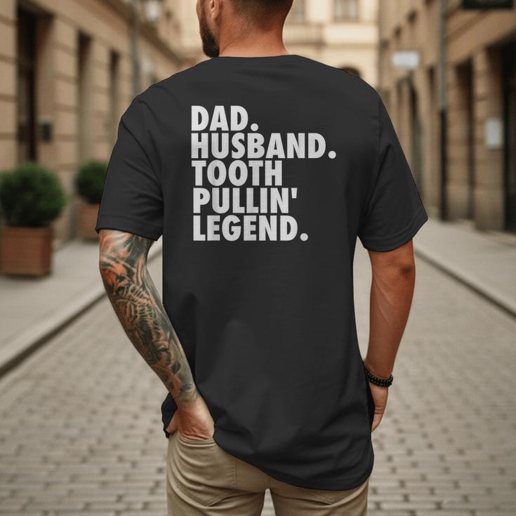 Dentist Men Son Husband Dad Boss Men's Back Print T-Shirt