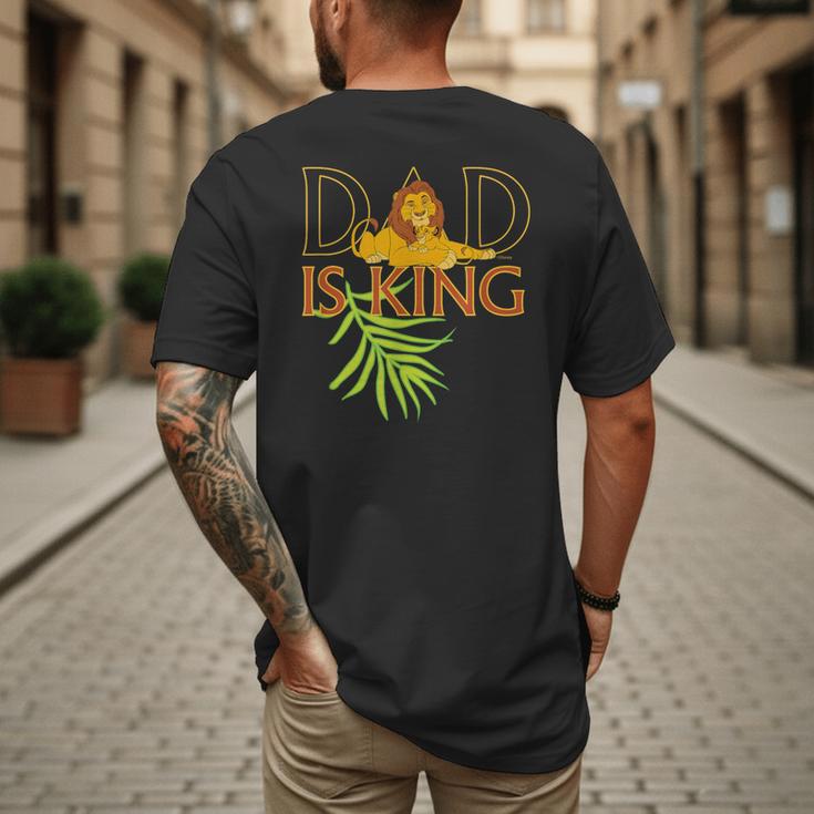 Disney The Lion King Dad Is King Mufasa & Simba Father's Day Men's Back Print T-Shirt