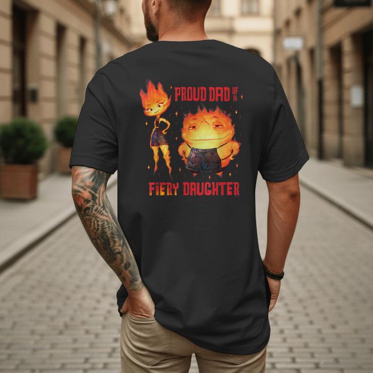 Disney And Pixar’s Elemental Proud Dad Of a Fiery Daughter Men's Back Print T-Shirt