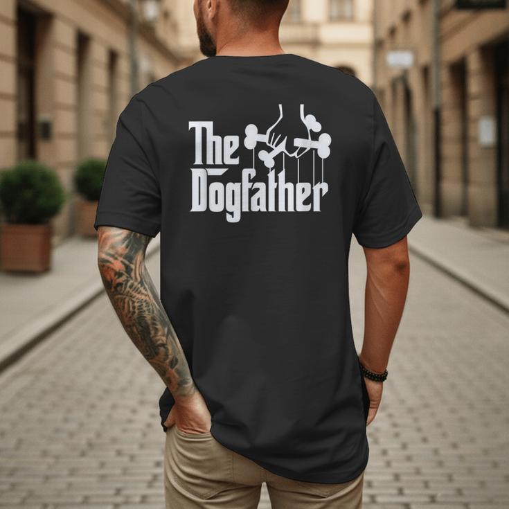 The Dogfather Dog Dad Dog Lover Men's Back Print T-Shirt