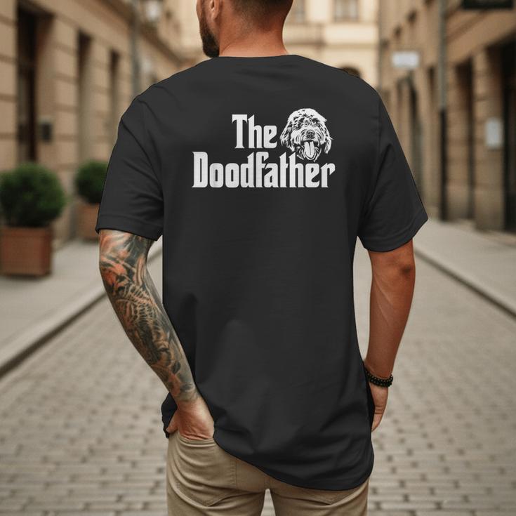 The Doodlefather Golden Doodle Dad Dog Goldendoodle Men's Back Print T-Shirt