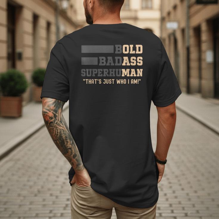 Fathers Day Old Man Retirement Tee Gag For Dad Men's Back Print T-Shirt